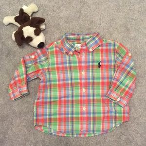 Ralph Lauren Plaid Dress Shirt NWT